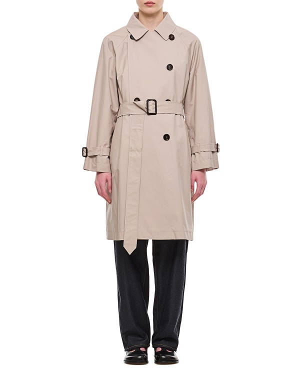 Max Mara Titrench Impermeable Coat In Pink