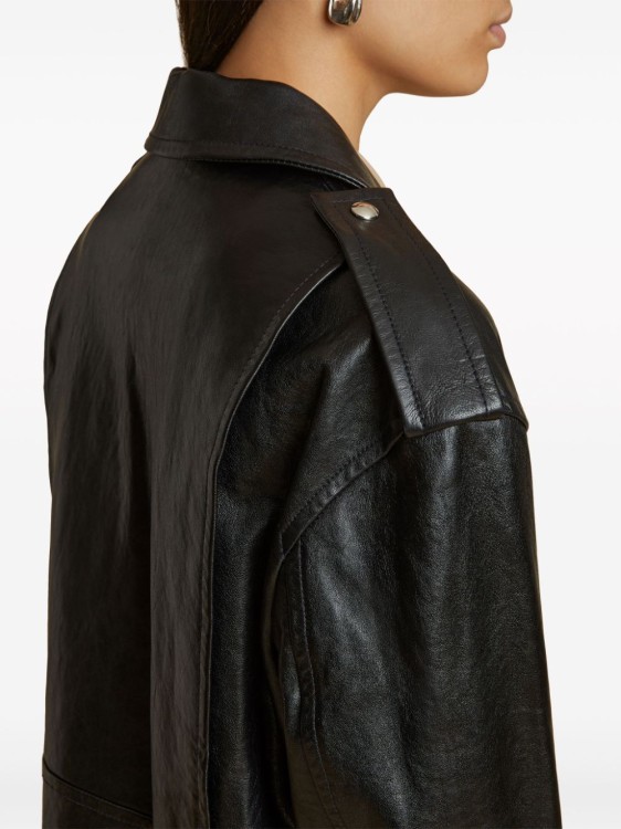 Shop Khaite Lambskin Jacket In Black
