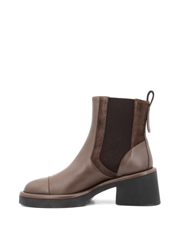Shop Peserico Ankle Boots In Brown