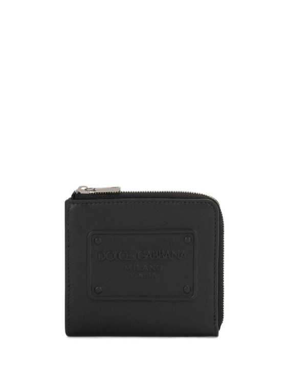 Dolce & Gabbana Logo-debossed Zip-around Wallet In Black