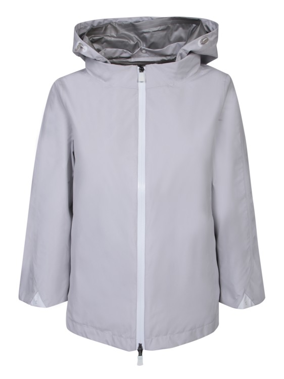 Herno Technical Hooded Jacket In White