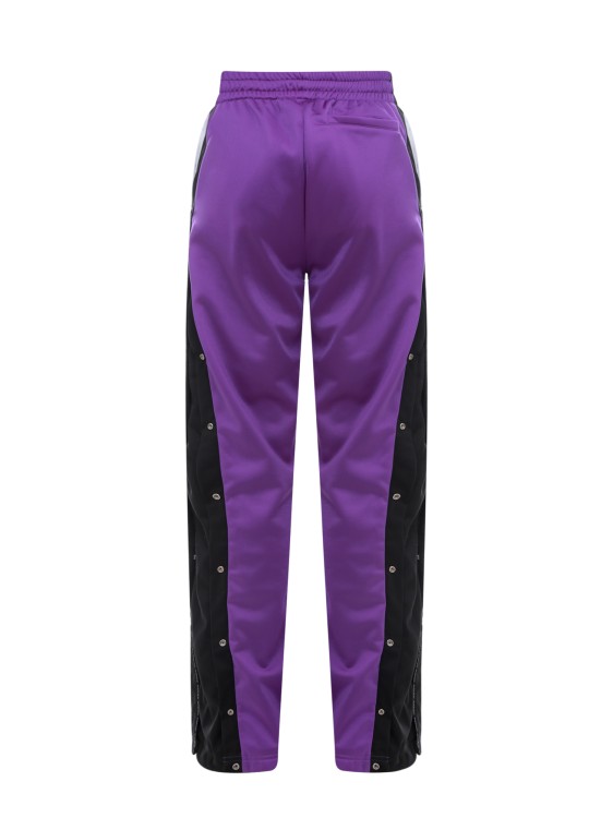 Shop Vtmnts Jogging Trouser With Logoed Side Band In Purple