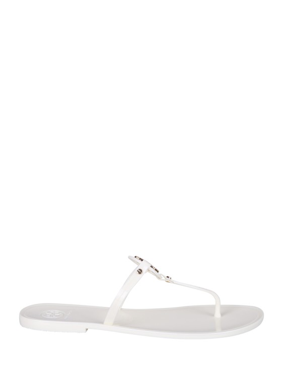 Shop Tory Burch Miller Rubber Sandals In White