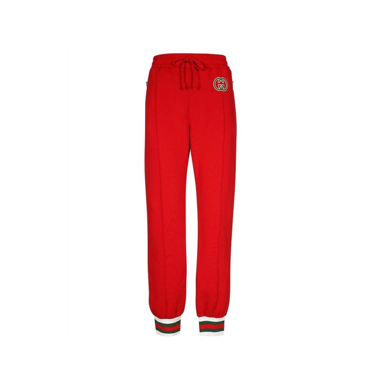 Gucci Cotton Pants In Red