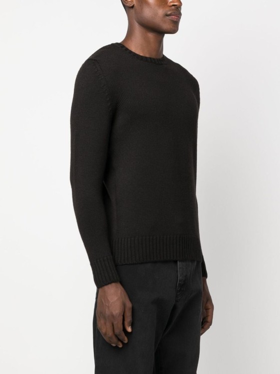 Shop Drumohr Black Crewneck Sweater