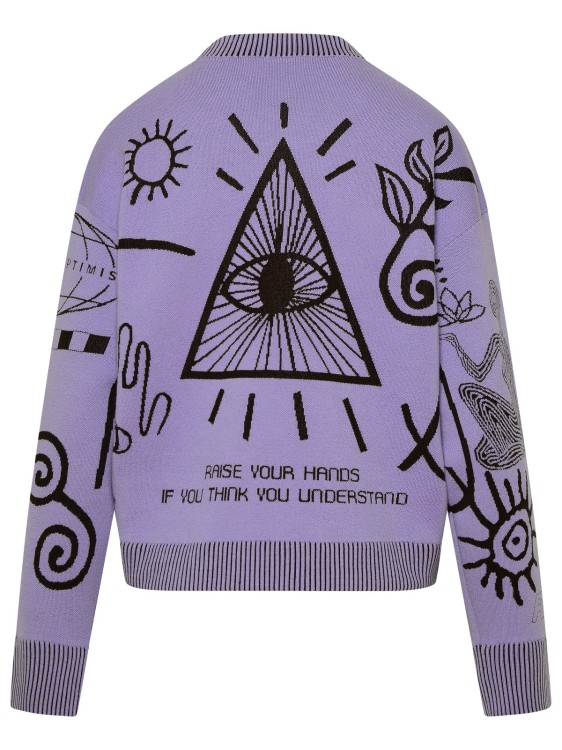 Shop Stella Mccartney Virgin Wool Blend Sweater In Purple