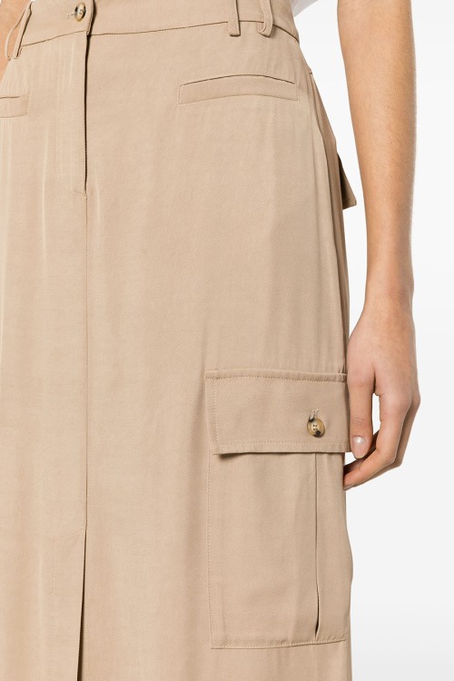 Ermanno Beige Viscose Skirt In Neutrals