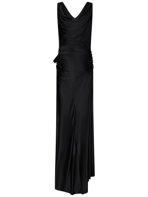 Shop Rabanne Long Black Dress