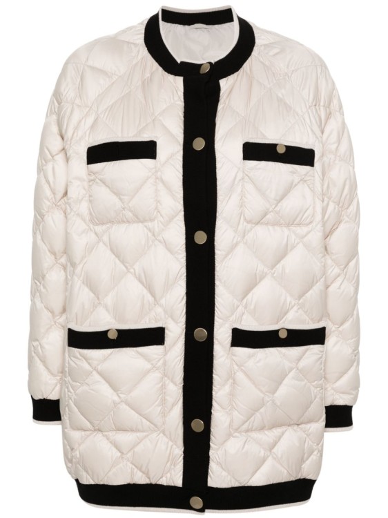 Max Mara Cardy Quilted Quilt In White
