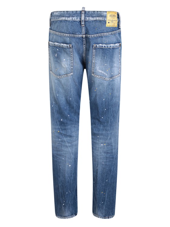Shop Dsquared2 Patchwork Blue Jeans