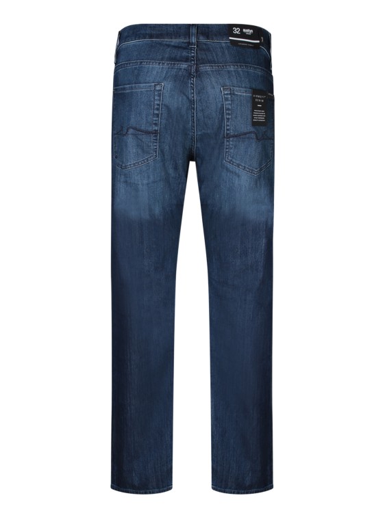 Shop 7 For All Mankind Blue Cotton Jeans In Black