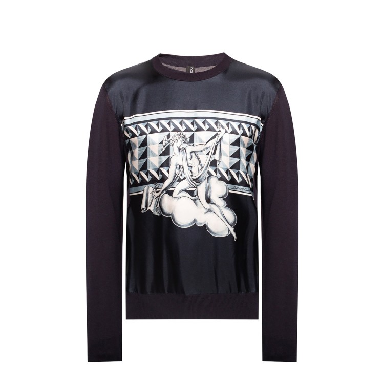 Shop Dolce & Gabbana Knitted Sweater In Black