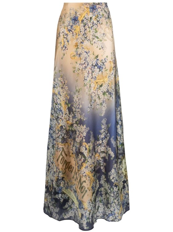 Zimmermann Tama Linen And Silk Maxi Skirt In Multicolor