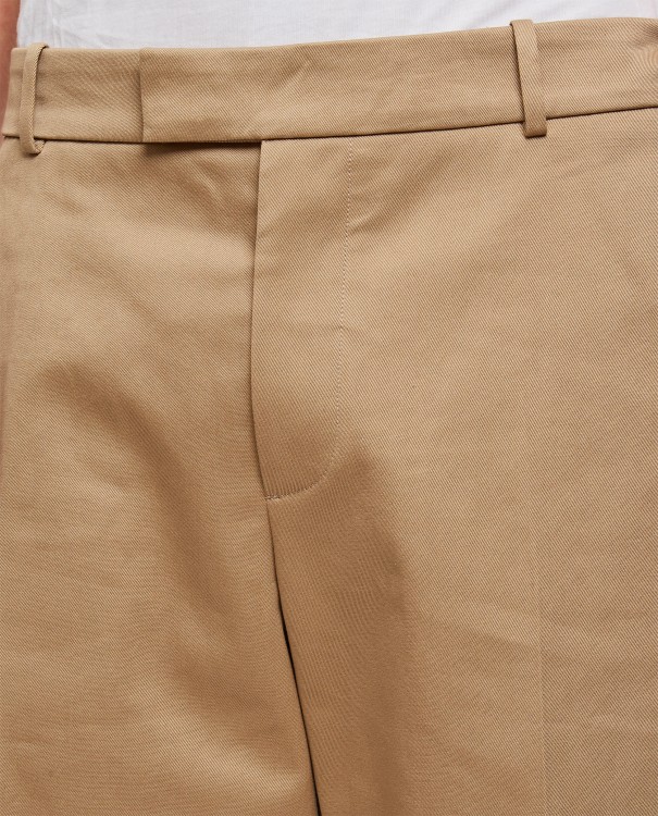 Shop Alexander Mcqueen Cotton Twill Baggy Bermuda Shorts In Brown