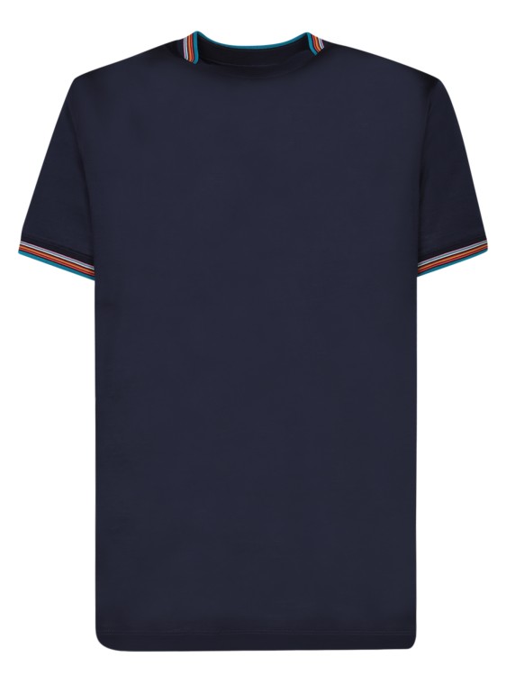 Shop Paul Smith Cotton T-shirt In Blue