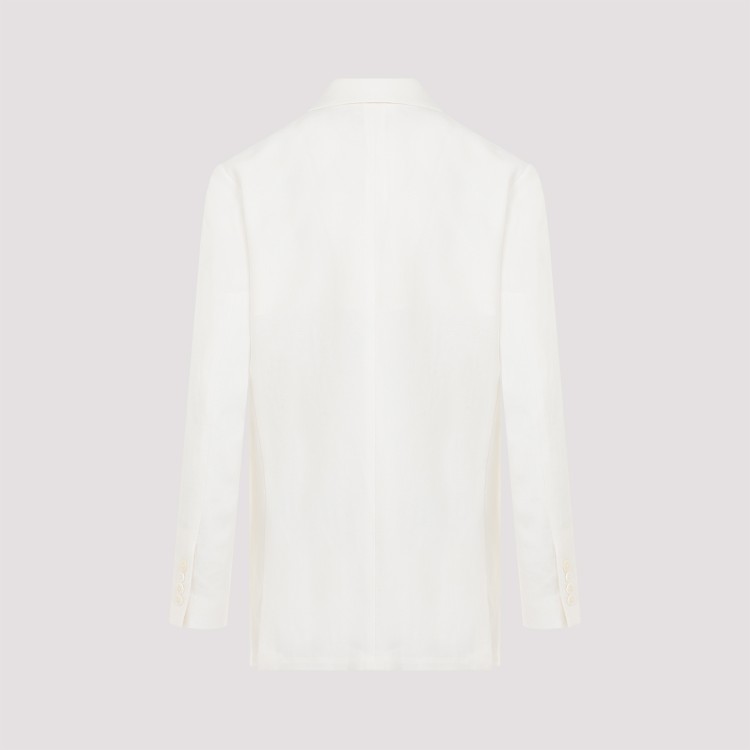 Shop The Row Off White Linen Enza Jacket