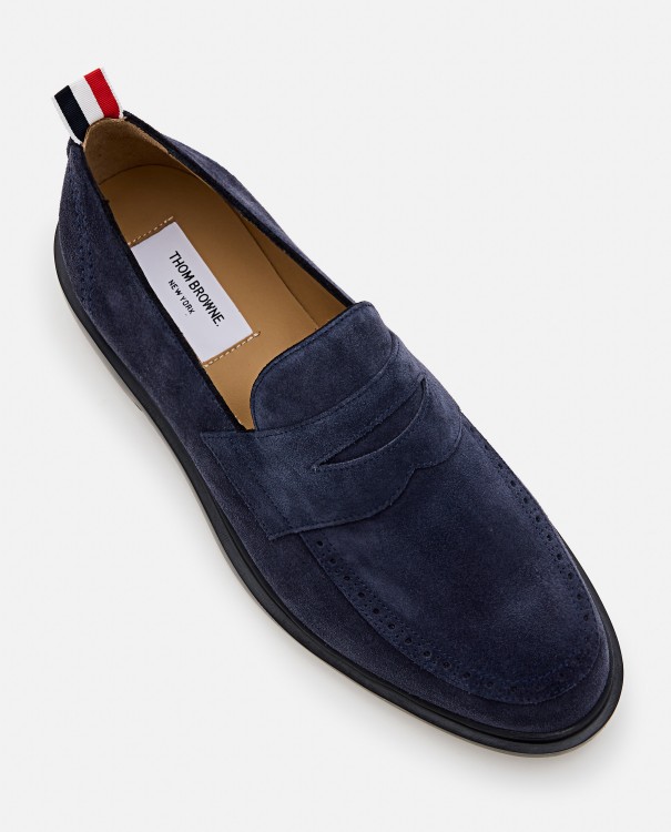Shop Thom Browne Leather Classic Penny Loafer In Black