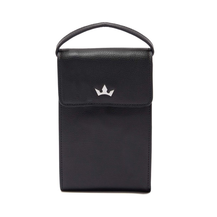 Shop Roderer Award Mini Messenger Bag - Italian Leather Black