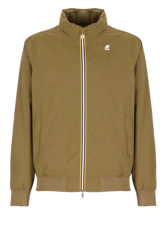 Shop K-way Amaury Stretch Jacket In Brown