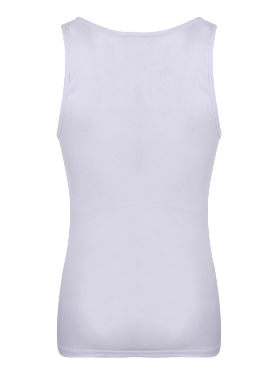 Shop Tom Ford White Ribbed Modal Tank Top In Neutrals