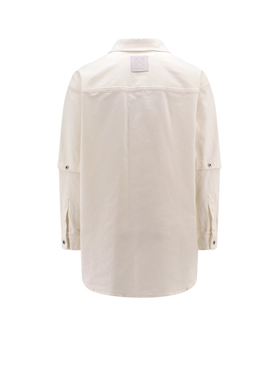Shop Off-white Oversize Shirt With '90s Logo In Neutrals