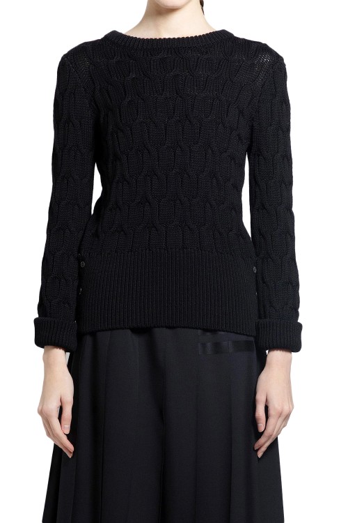 THOM BROWNE CRISS CROSS CABLE STITCH SWEATER