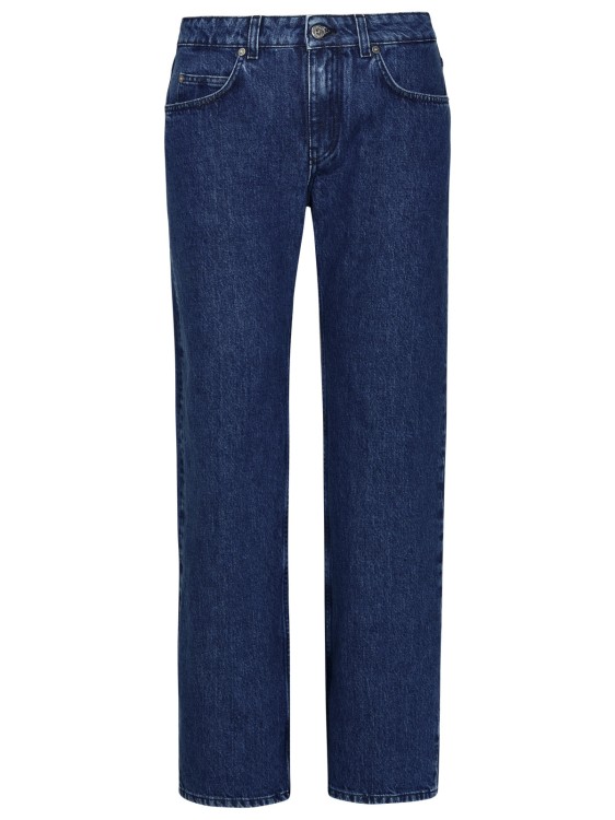 Shop Off-white 90s' Blue Cotton Jeans
