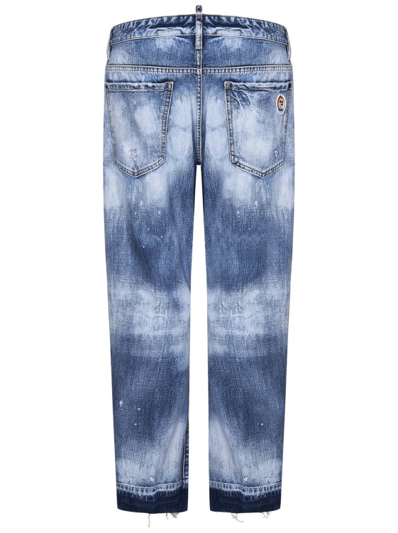 Shop Dsquared2 Light Everglades Wash Big Brother Blue Cotton Denim Jeans