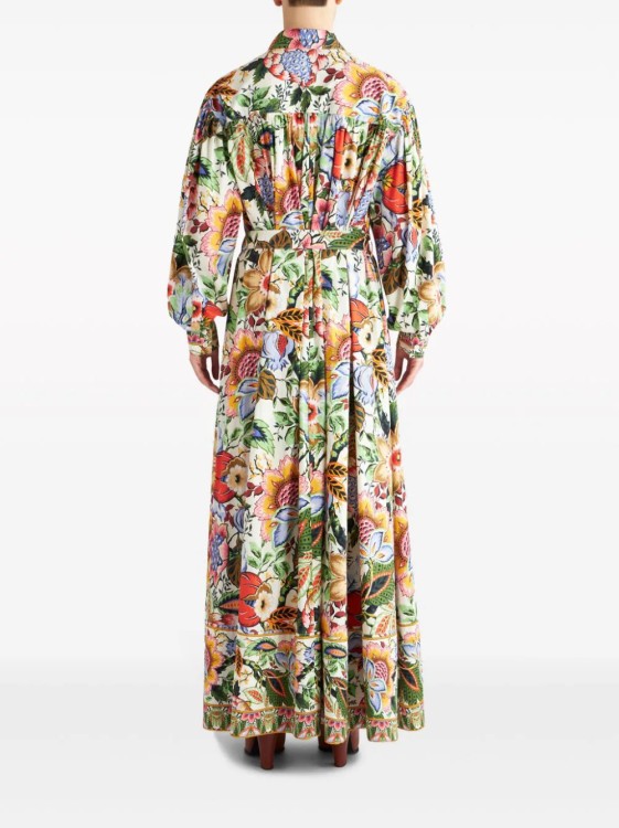 Shop Etro Multicolor Floral-print Maxi Dress