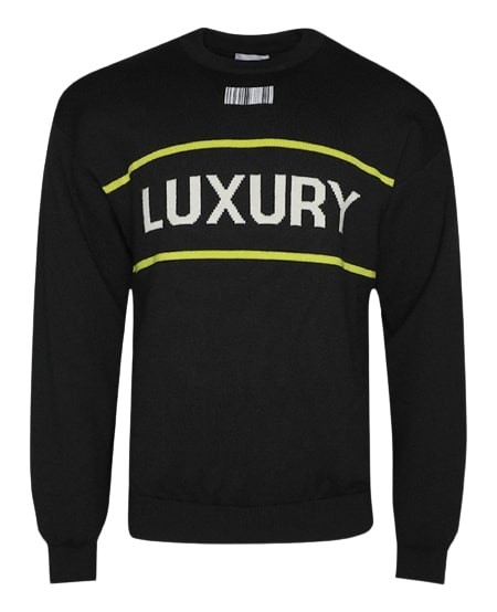 Vtmnts Luxury Knitted Sweater In Black
