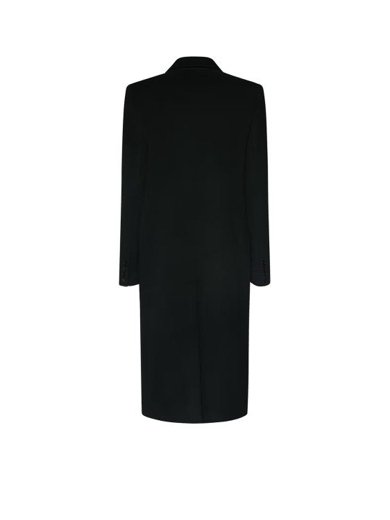 Shop Isabel Marant Virgin Wool Coat And Cashmere Coat In Black