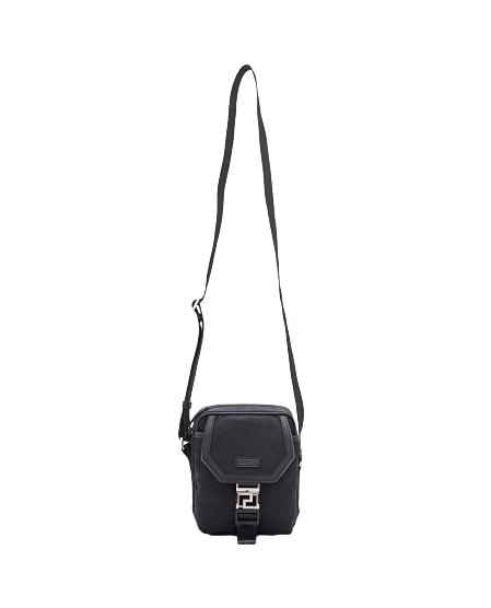 Versace Black Adjustable Shoulder Strap Bag