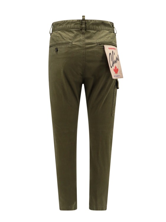 Shop Dsquared2 Cargo Cotton Trouser With Pockets In Green