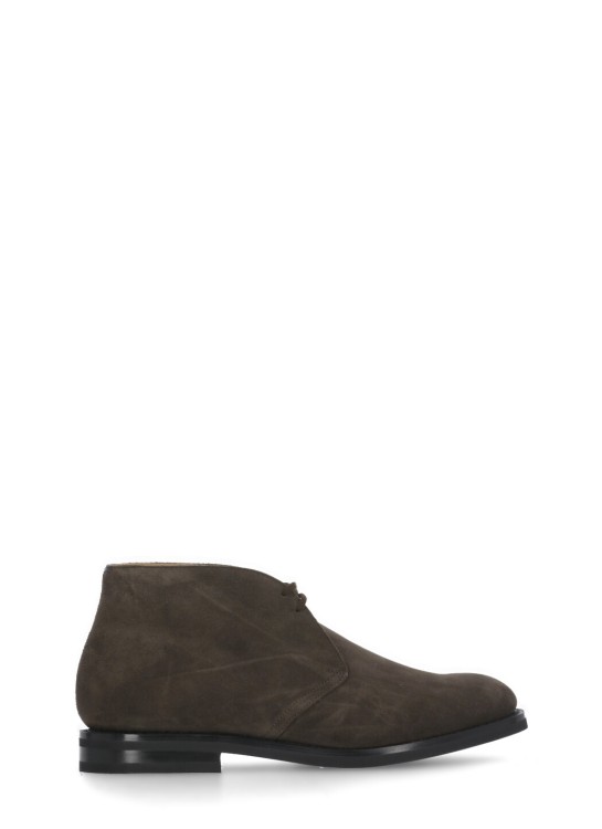 CHURCH'S SUEDE LEATHER ANKLE BOOTS
