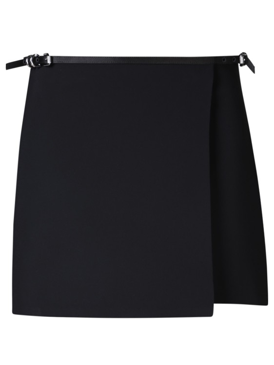 Shop Givenchy Viscose Mini Skirt In Black