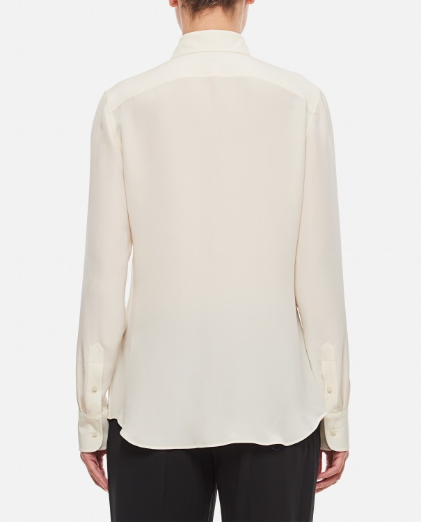 Shop Ralph Lauren Charmain Button Front Shirt In White
