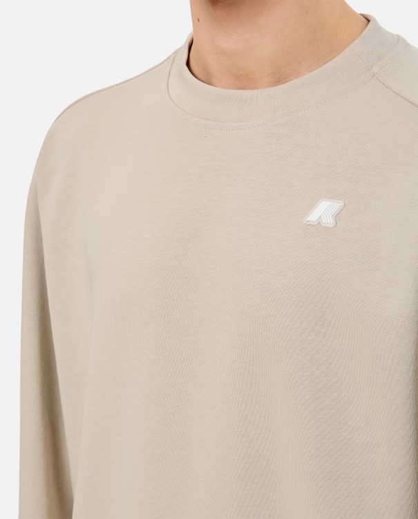 Shop K-way Medine Sweatshirt In Neutrals