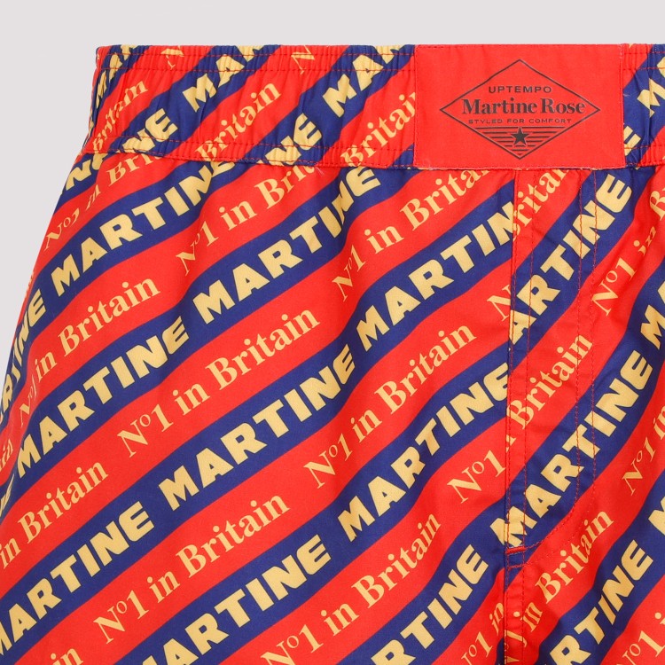 Shop Martine Rose Red Best In Print Board Shorts