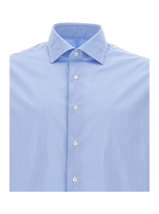 Shop Gaudenzi Slim Fit Shirt In Blue