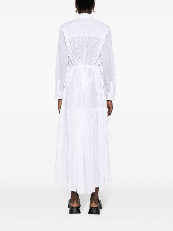 Shop Pinko Long Dress In White