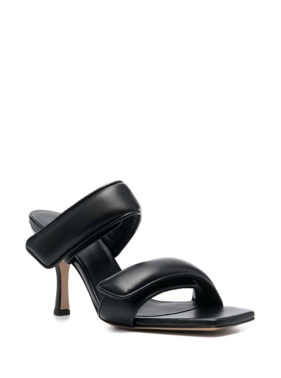 Shop Gia Borghini Black Perni X Pernille Teisbaek Sandals In Leather
