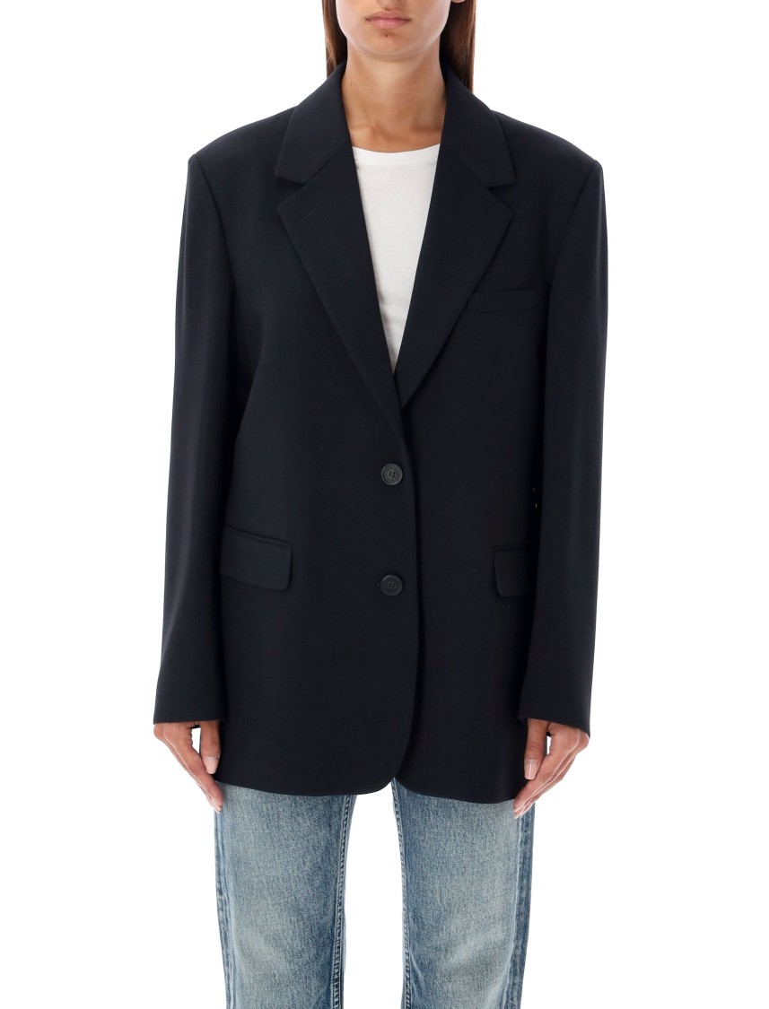 Golden Goose Single Button Front Jacket In Blue