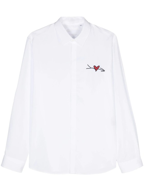 Shop Neil Barrett White Loose Cupid Shirt