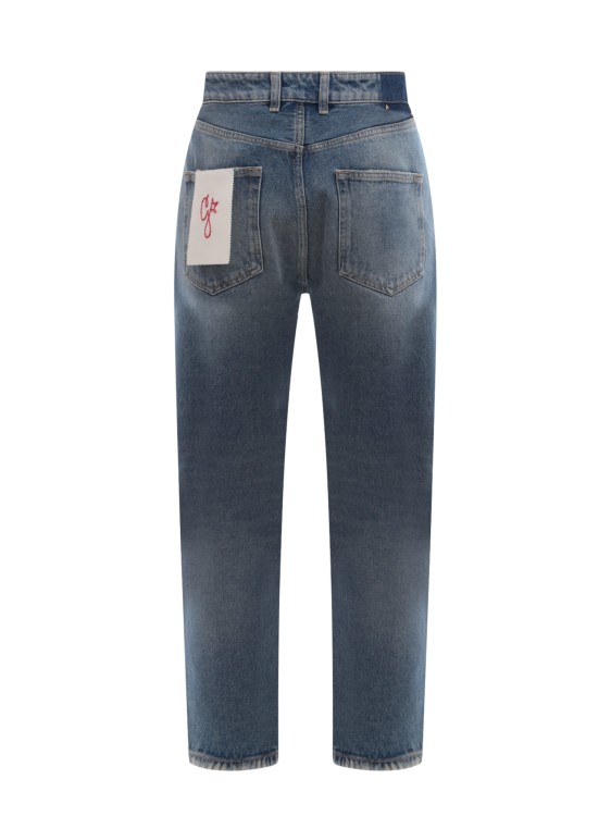 Shop Golden Goose Cotton Jeans With Removable Label In Grey
