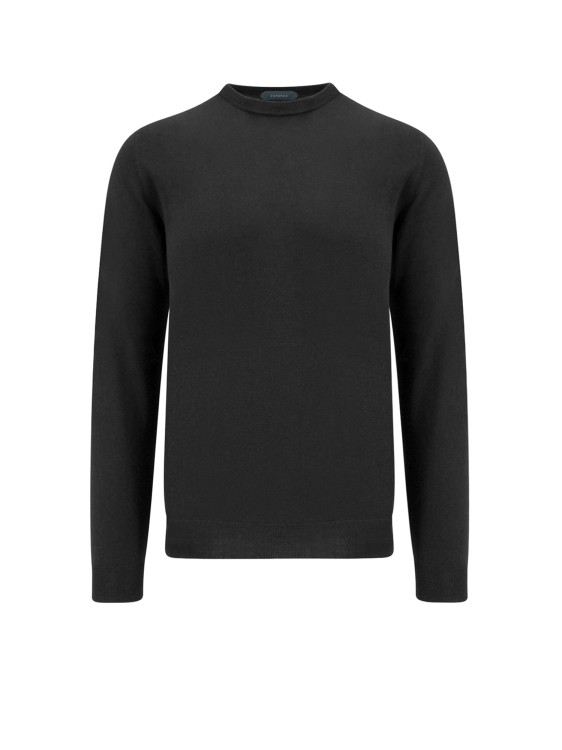 Zanone Sustainable Wool Sweater In Black