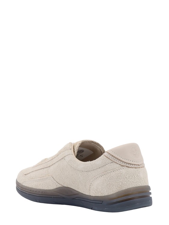 Shop Stone Island Suede Sneakers With Logo In Grey
