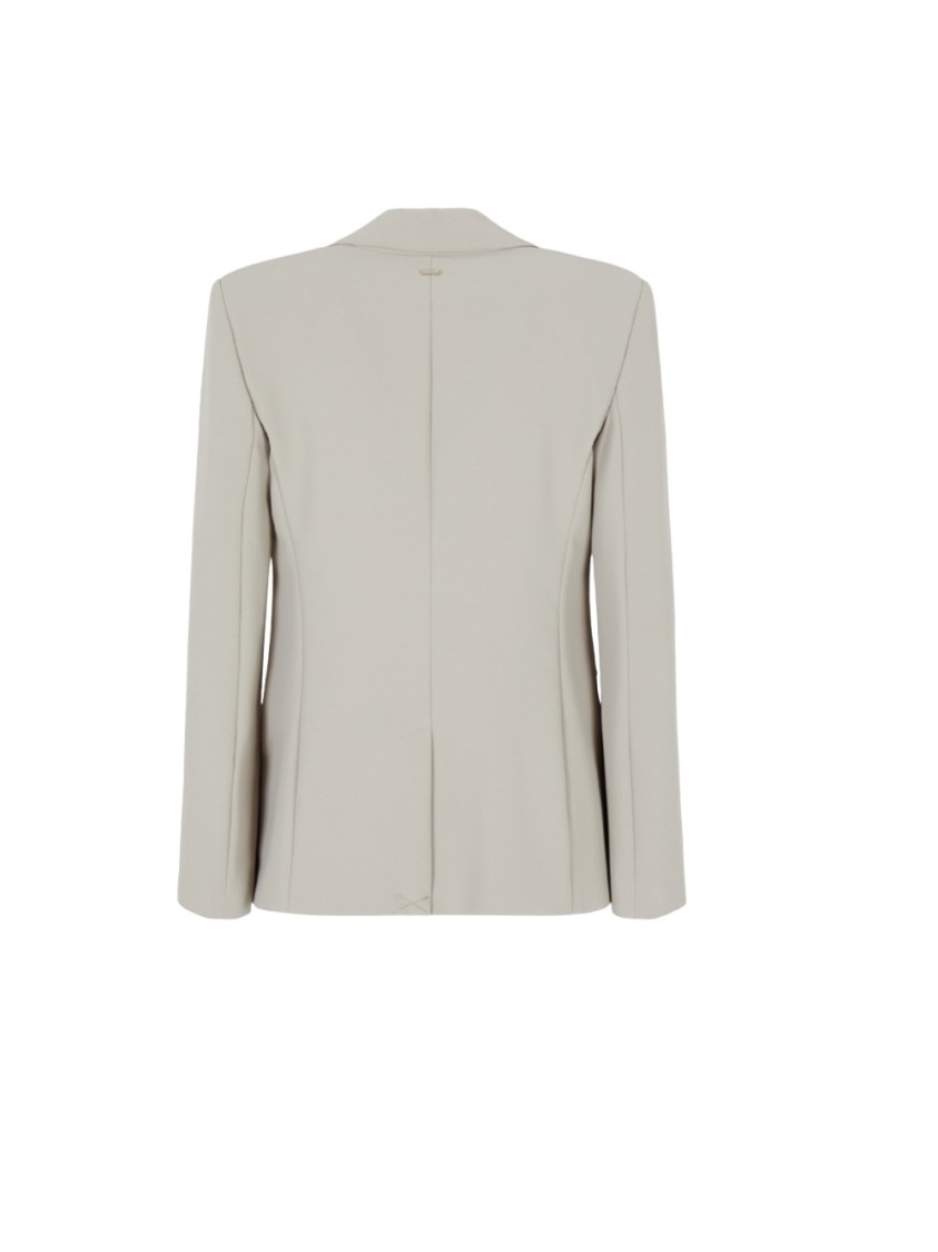 Armani Exchange Single-breasted Blazer In Grey
