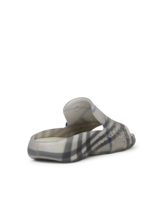 Shop Burberry Lichen Rubber 'stingray' Slippers In Grey