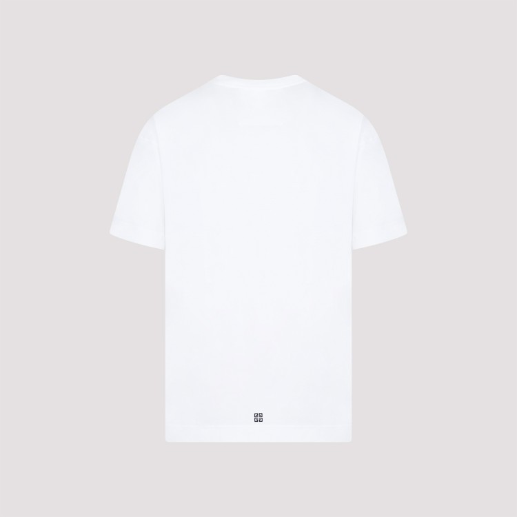 Shop Givenchy White Cotton Casual Short Sleeve Front Pocket Base T-shirt