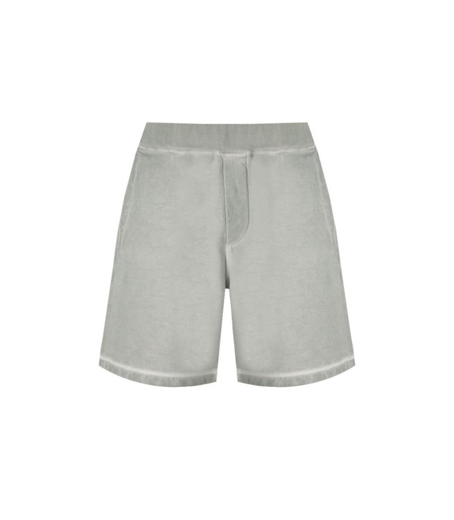 Shop Dsquared2 Relax Mint Green Bermuda Short In White